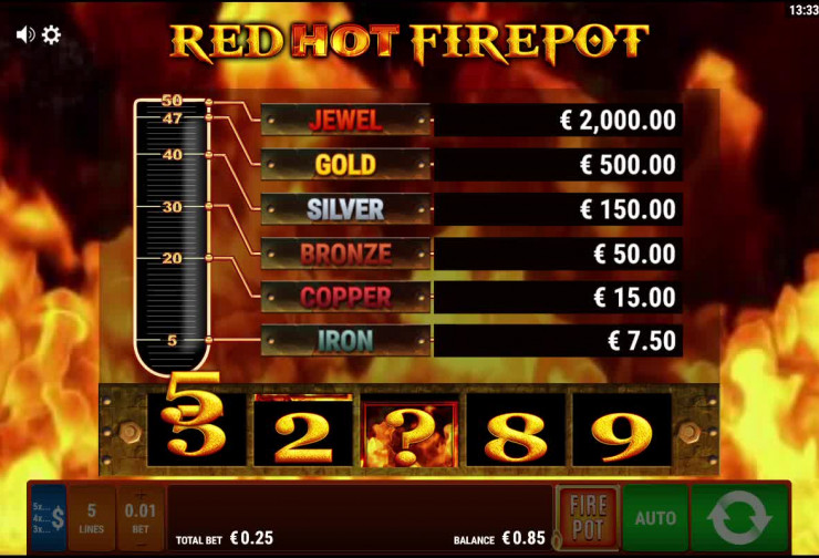 Online Casino Red Hot Firepot